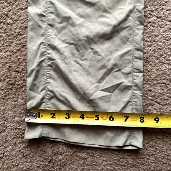 Columbia Pants Womens 4 (30x30) Nylon Titanium Omni Dry Mid Rise Zip Off Belted - Picture 13 of 14